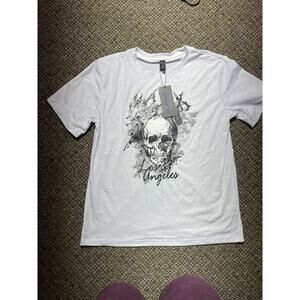 Romwe Graphic T Shirt Men’s Small White NWT